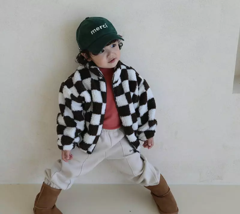 Sewing B - Korean Children Fashion - #magicofchildhood - Check Duble Jumper - 4