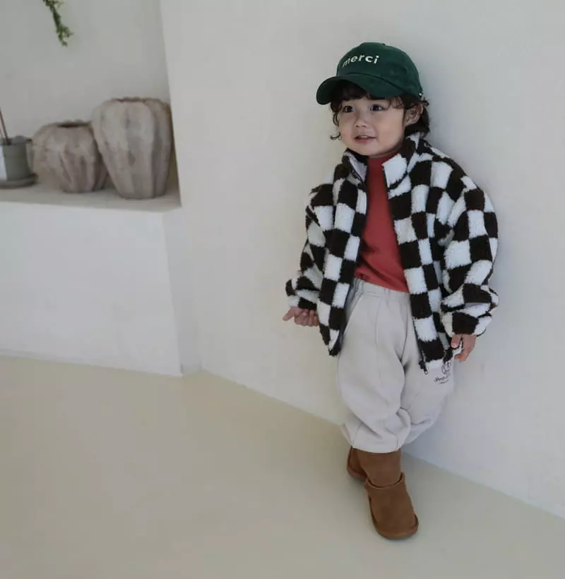 Sewing B - Korean Children Fashion - #stylishchildhood - Check Duble Jumper - 8