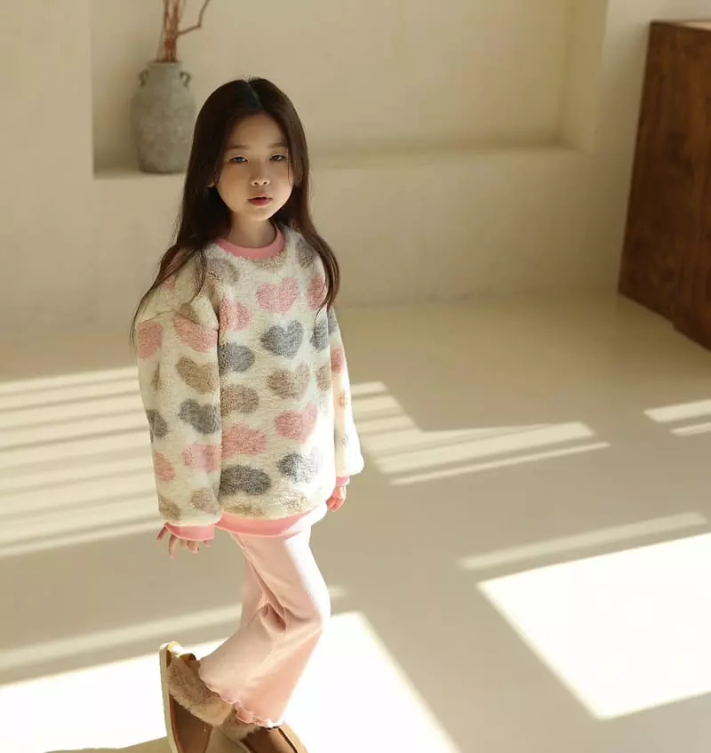Sewing B - Korean Children Fashion - #toddlerclothing - Heart Dumble Sweatshirt - 11