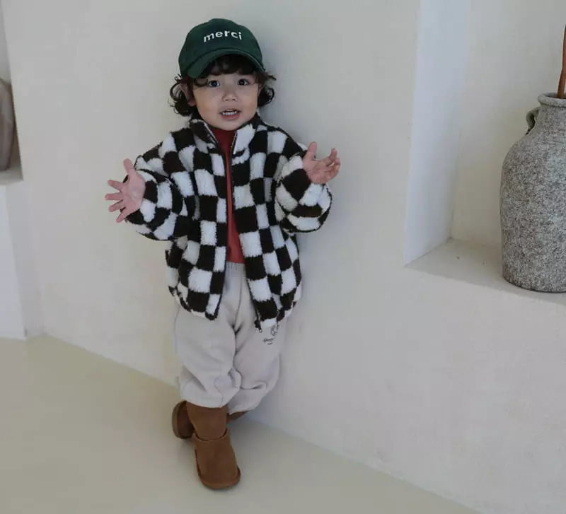Sewing B - Korean Children Fashion - #toddlerclothing - Check Duble Jumper - 7