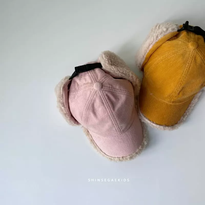 Shinseage Kids - Korean Children Fashion - #childofig - Rib Bbogle Ear Ball Cap - 2