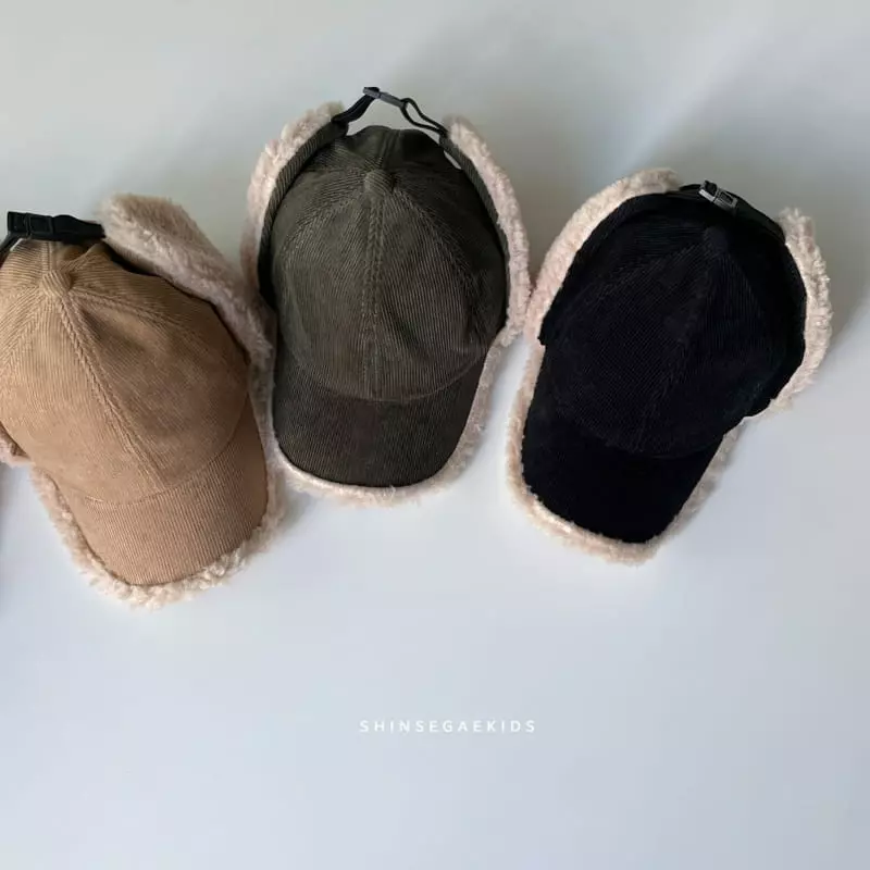 Shinseage Kids - Korean Children Fashion - #childofig - Rib Bbogle Ear Ball Cap - 3