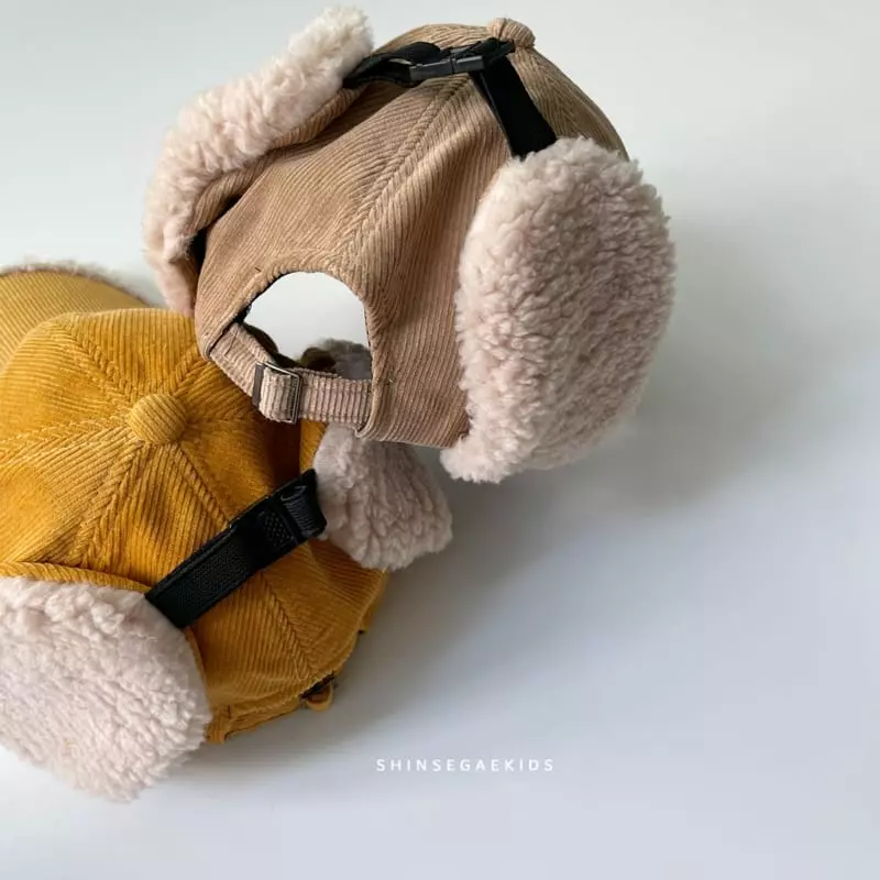 Shinseage Kids - Korean Children Fashion - #childofig - Rib Bbogle Ear Ball Cap - 4