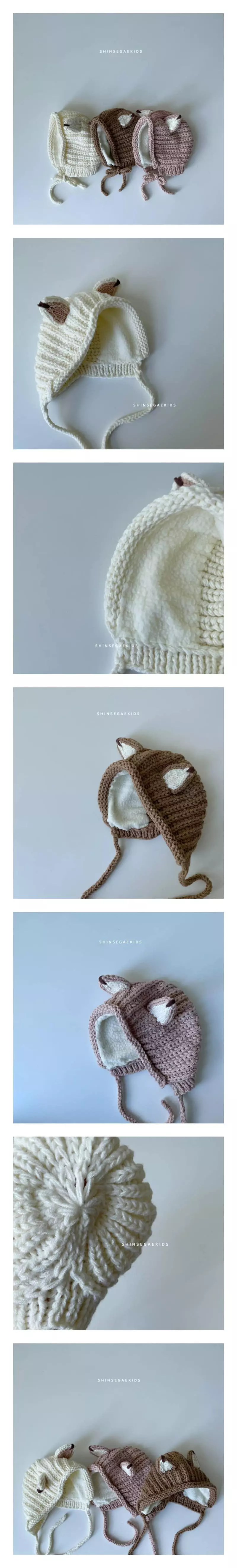 Shinseage Kids - Korean Children Fashion - #designkidswear - Fox Bonnet