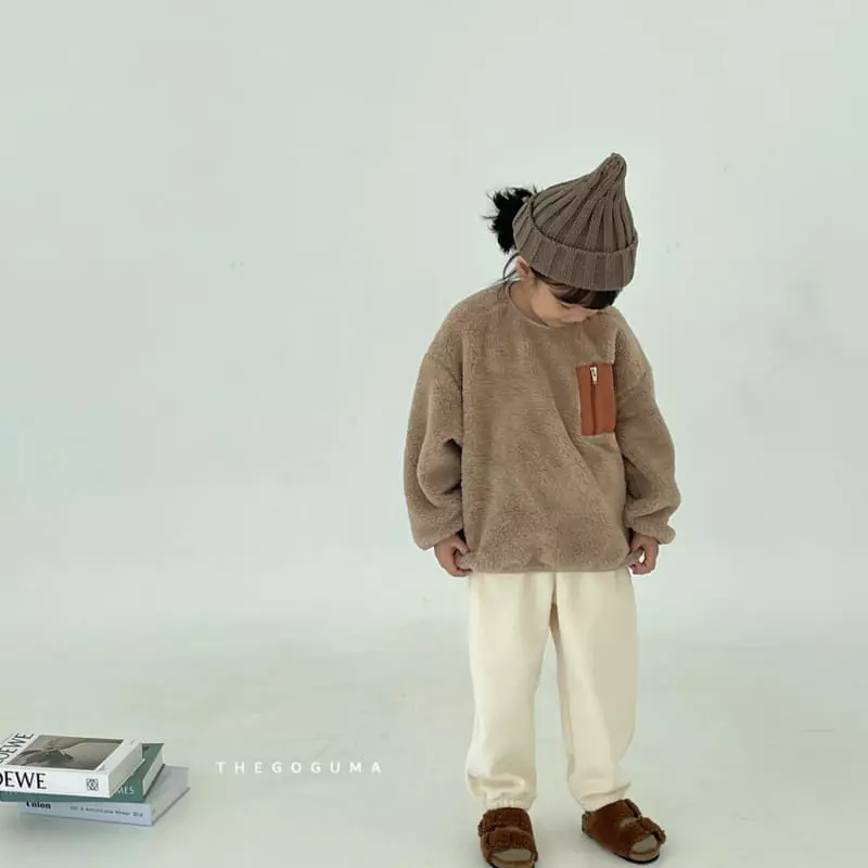 Shinseage Kids - Korean Children Fashion - #designkidswear - Pu Boa Sweatshirt - 3
