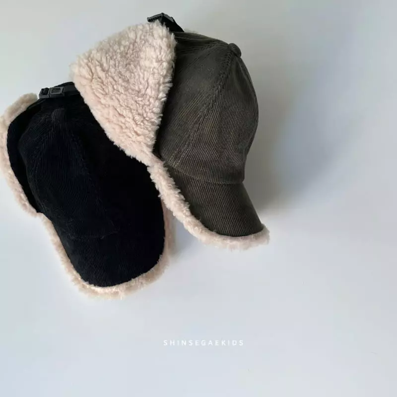 Shinseage Kids - Korean Children Fashion - #discoveringself - Rib Bbogle Ear Ball Cap - 6