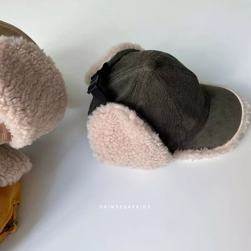 Shinseage Kids - Korean Children Fashion - #fashionkids - Rib Bbogle Ear Ball Cap - 7