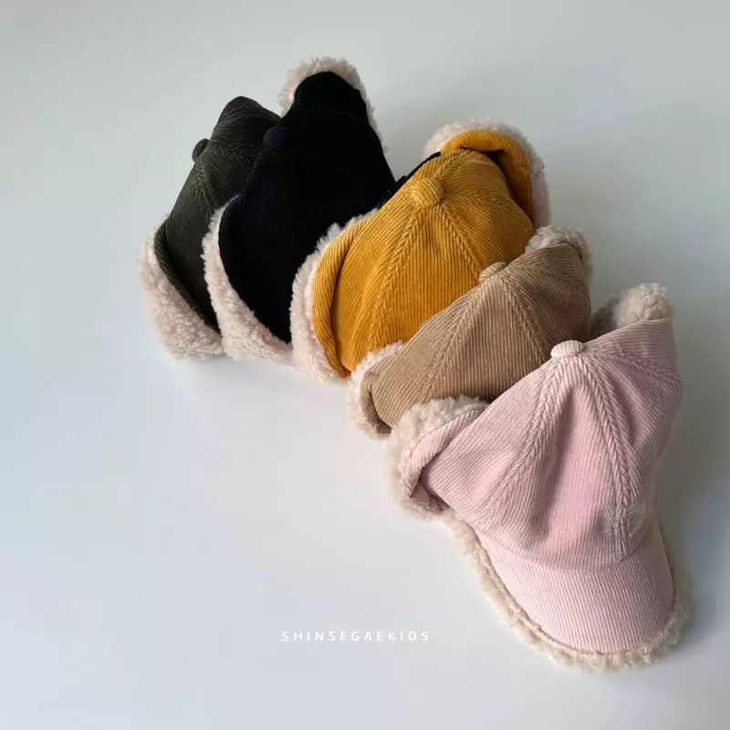 Shinseage Kids - Korean Children Fashion - #kidsshorts - Rib Bbogle Ear Ball Cap - 8