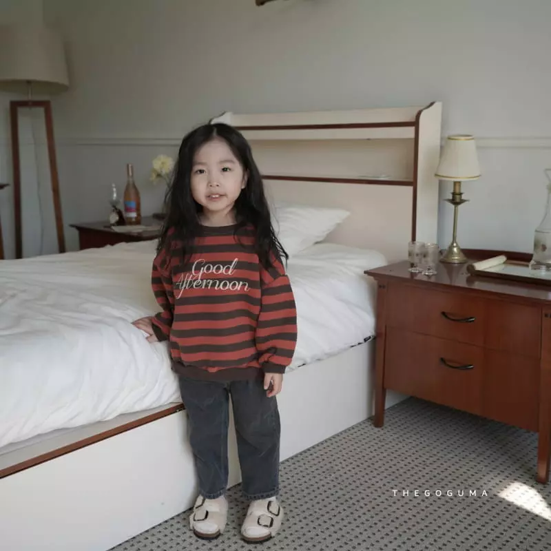 Shinseage Kids - Korean Children Fashion - #kidsshorts - Good Stripes Sweatshirt
