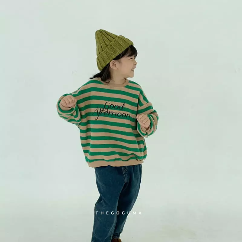 Shinseage Kids - Korean Children Fashion - #prettylittlegirls - Good Stripes Sweatshirt - 8