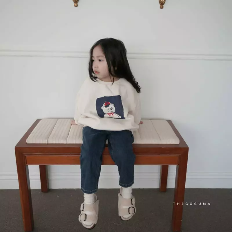 Shinseage Kids - Korean Children Fashion - #minifashionista - Damege Fleece Jeans - 4