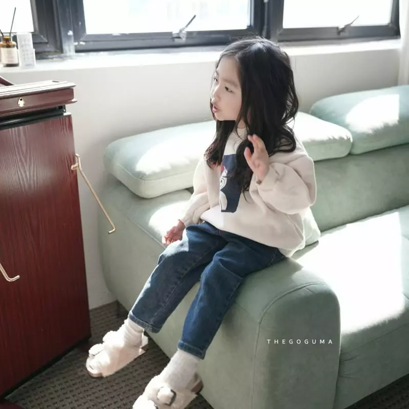 Shinseage Kids - Korean Children Fashion - #todddlerfashion - Damege Fleece Jeans - 5
