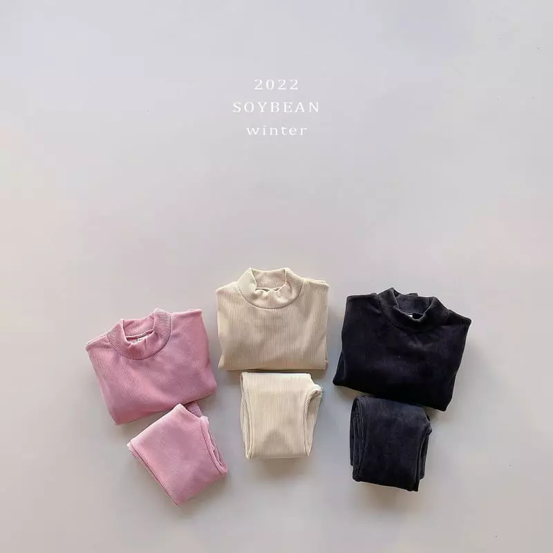 Soybean - Korean Children Fashion - #kidzfashiontrend - Wide Top Bottom Set - 4