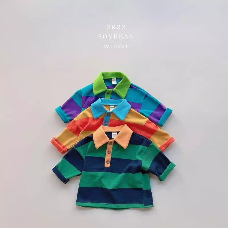 Soybean - Korean Children Fashion - #Kfashion4kids - French Color Tee - 6