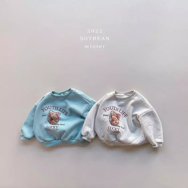 Soybean - Korean Children Fashion - #Kfashion4kids - Fleece Bread Sweatshirt