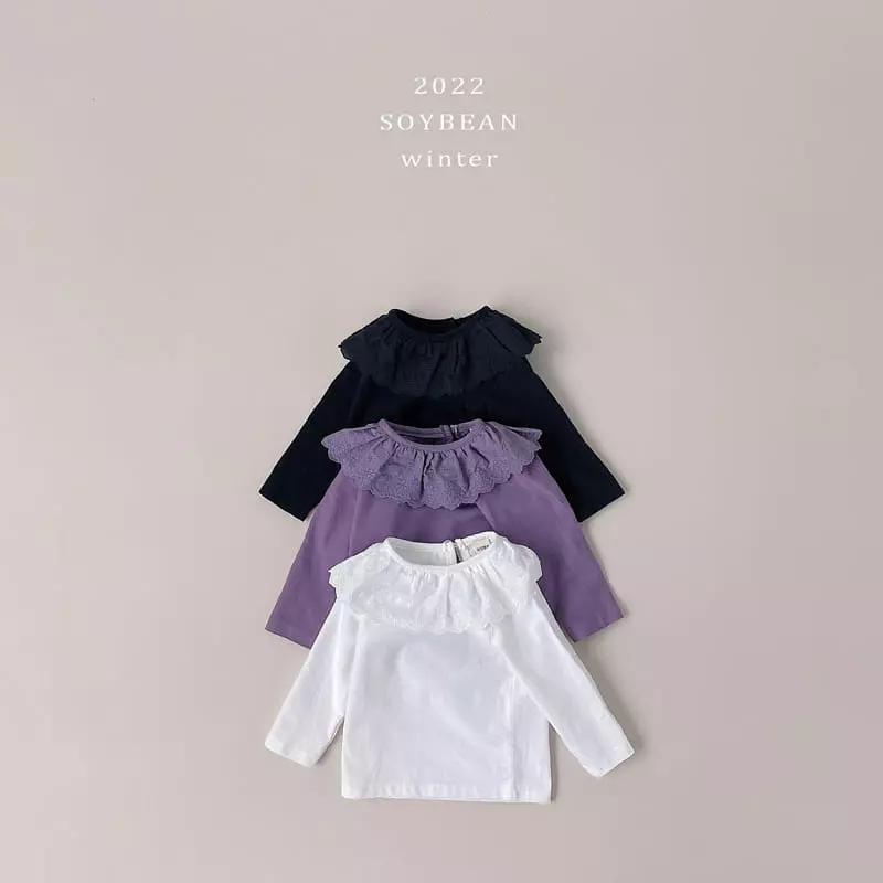 Soybean - Korean Children Fashion - #childofig - Fleece Jicki Frill Tee - 10