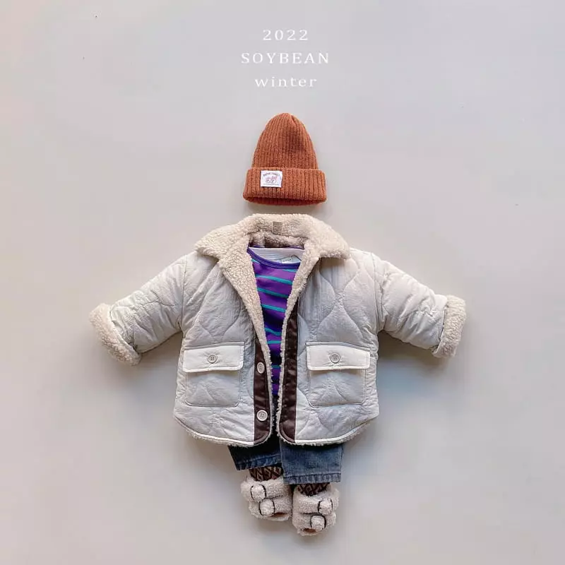 Soybean - Korean Children Fashion - #childofig - Fleece Daily Jeans - 5