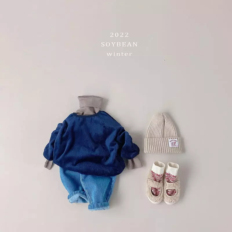 Soybean - Korean Children Fashion - #childofig - Fleece Daily Jeans - 6