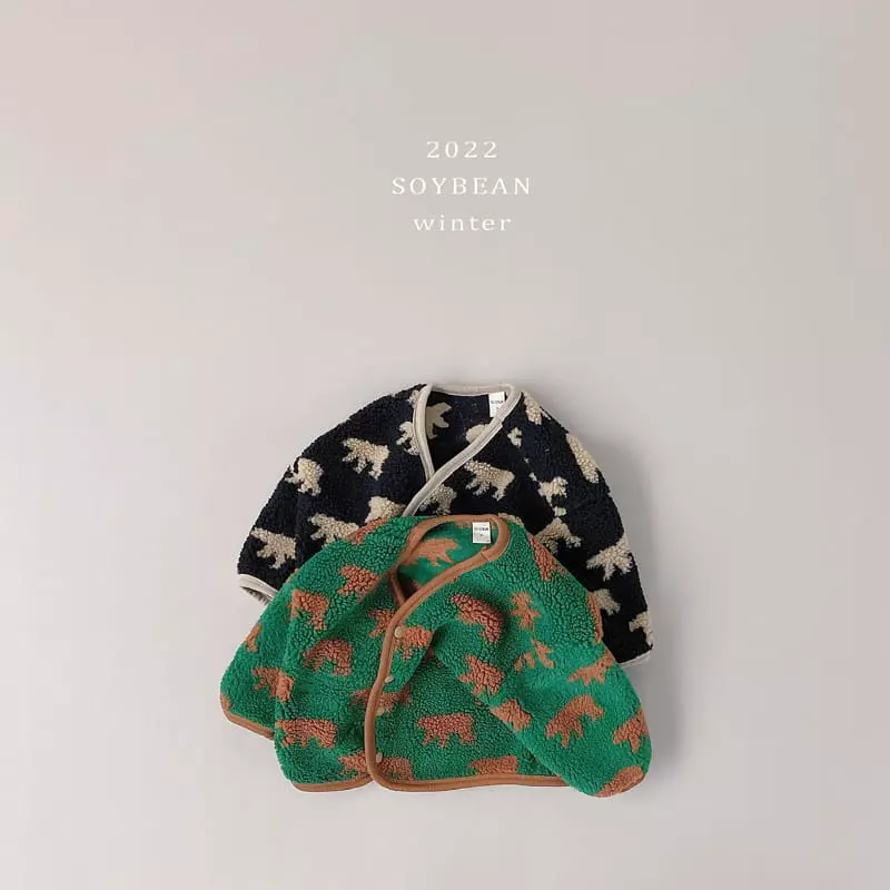 Soybean - Korean Children Fashion - #childofig - Boxy Dino Bbogle Jacket - 7