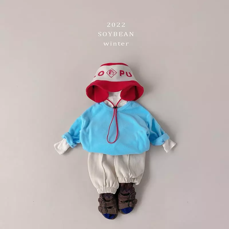 Soybean - Korean Children Fashion - #childrensboutique - Color Fleece Bucket Hat - 7