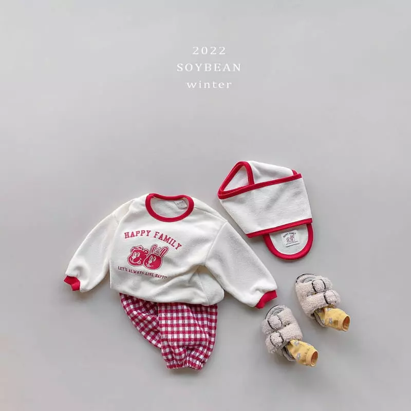 Soybean - Korean Children Fashion - #childrensboutique - Happy Top Bottom Set - 4