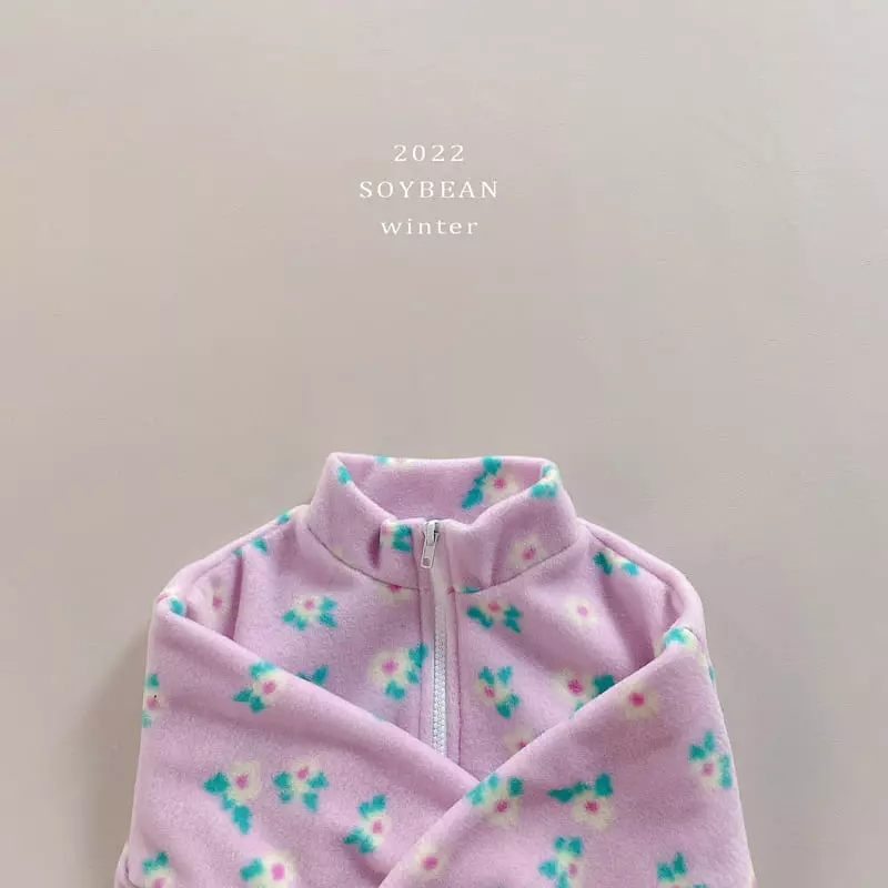 Soybean - Korean Children Fashion - #discoveringself - Winter Fleece Top Bottom Set - 9