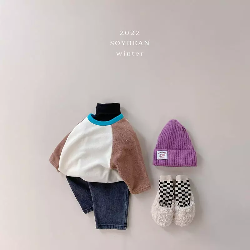 Soybean - Korean Children Fashion - #discoveringself - Fleece Daily Jeans - 9