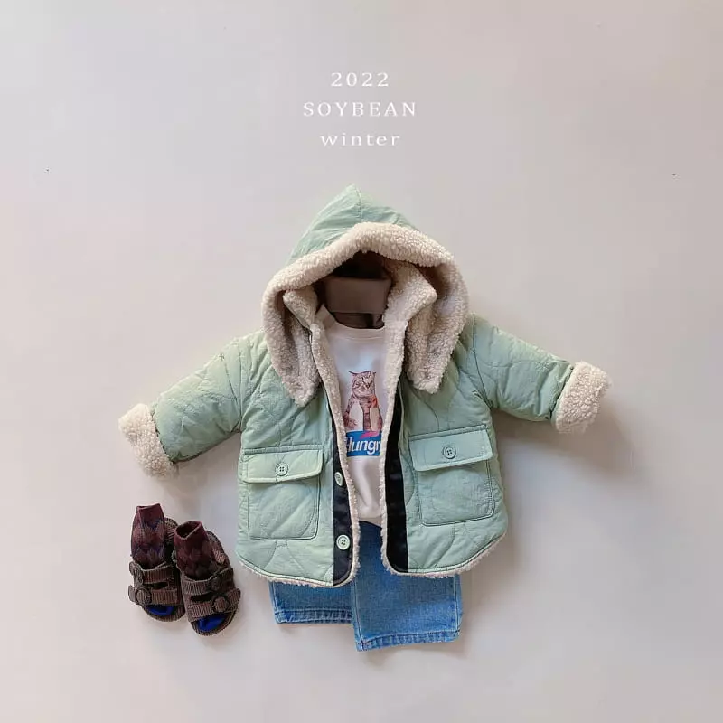 Soybean - Korean Children Fashion - #discoveringself - Fleece Hoody Hat - 7