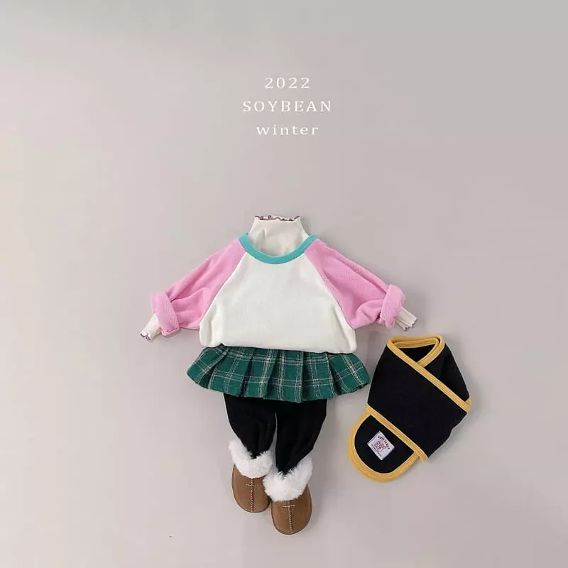 Soybean - Korean Children Fashion - #discoveringself - Fleece Tennis Skirt Leggings - 5