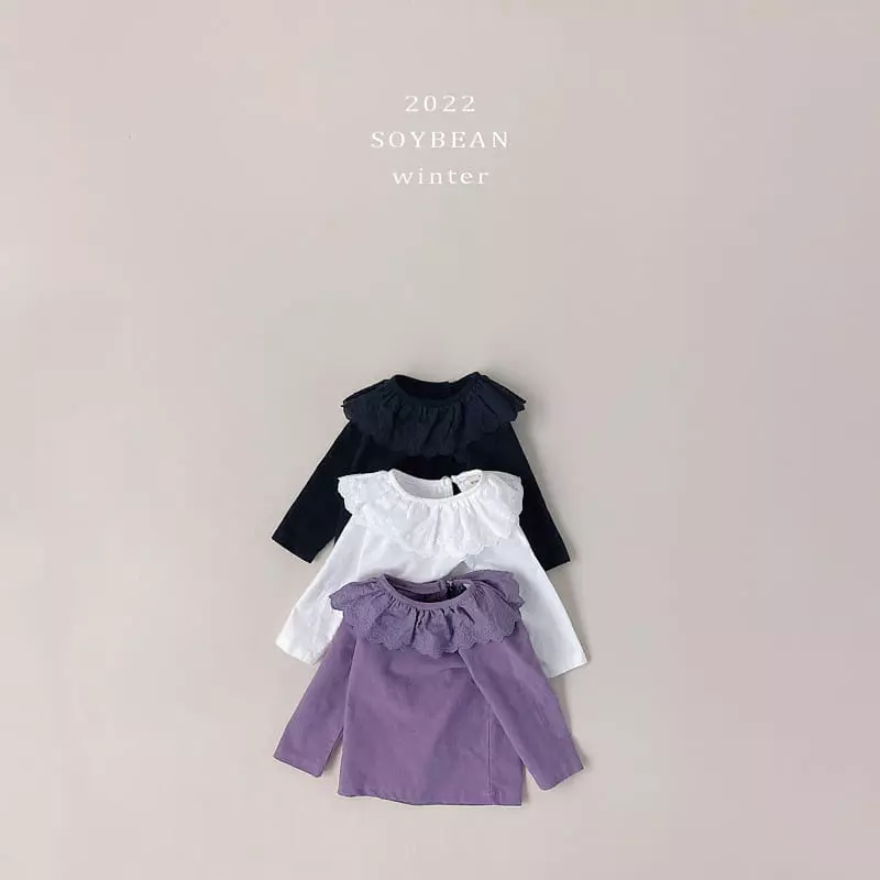 Soybean - Korean Children Fashion - #fashionkids - Fleece Jicki Frill Tee