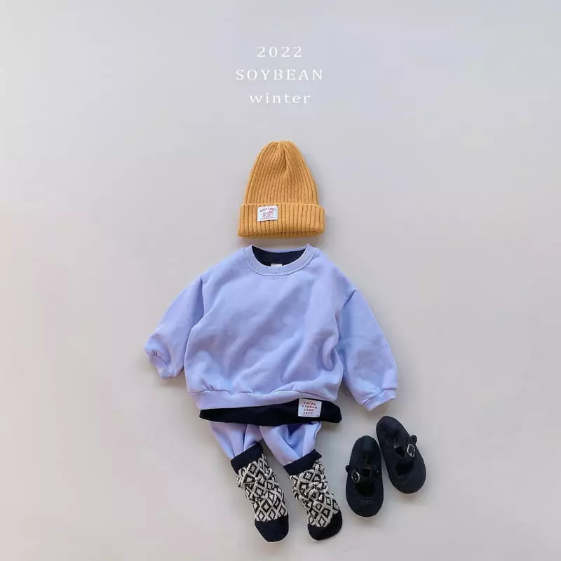 Soybean - Korean Children Fashion - #discoveringself - Fleece Rolly Pop Top Bottom Set - 4