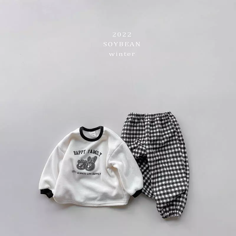 Soybean - Korean Children Fashion - #kidsshorts - Happy Top Bottom Set - 7
