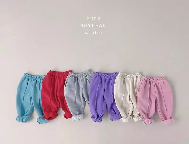 Soybean - Korean Children Fashion - #kidsshorts - Fleece Pintuck Pants