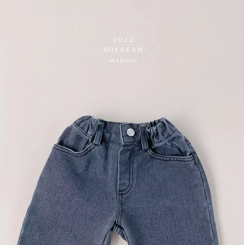 Soybean - Korean Children Fashion - #kidsstore - Fleece Daily Jeans - 12