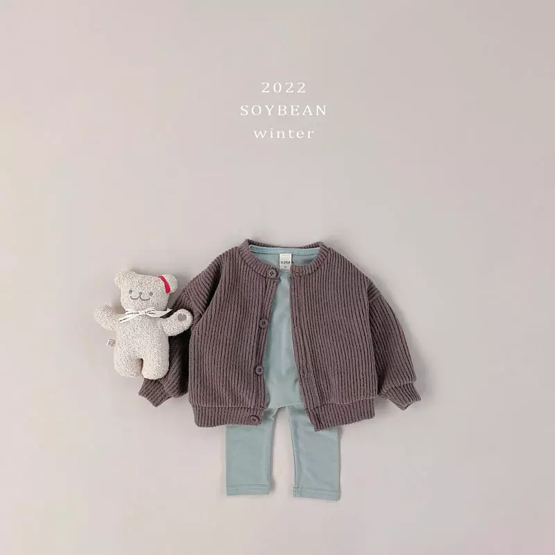 Soybean - Korean Children Fashion - #kidsshorts - Heat Fleece Easywear - 4