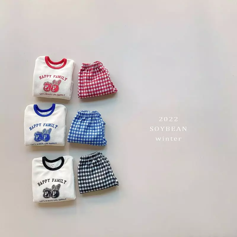 Soybean - Korean Children Fashion - #kidzfashiontrend - Happy Top Bottom Set - 9