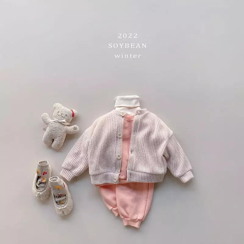 Soybean - Korean Children Fashion - #kidzfashiontrend - Fleece Daily Cardigan - 8