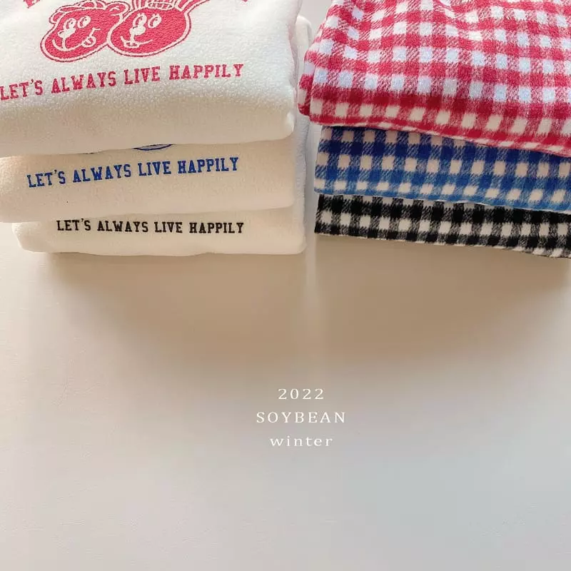Soybean - Korean Children Fashion - #littlefashionista - Happy Top Bottom Set - 11