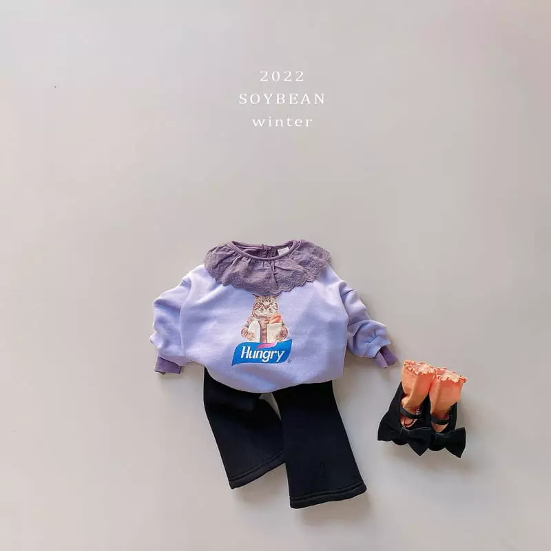 Soybean - Korean Children Fashion - #littlefashionista - Fleece Jicki Frill Tee - 6