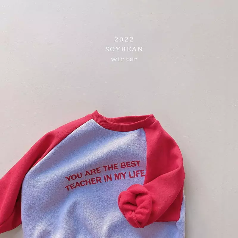 Soybean - Korean Children Fashion - #littlefashionista - Fleece Raglan Sweatshirt - 9