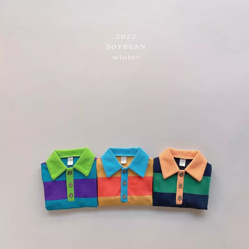 Soybean - Korean Children Fashion - #littlefashionista - French Color Tee - 7