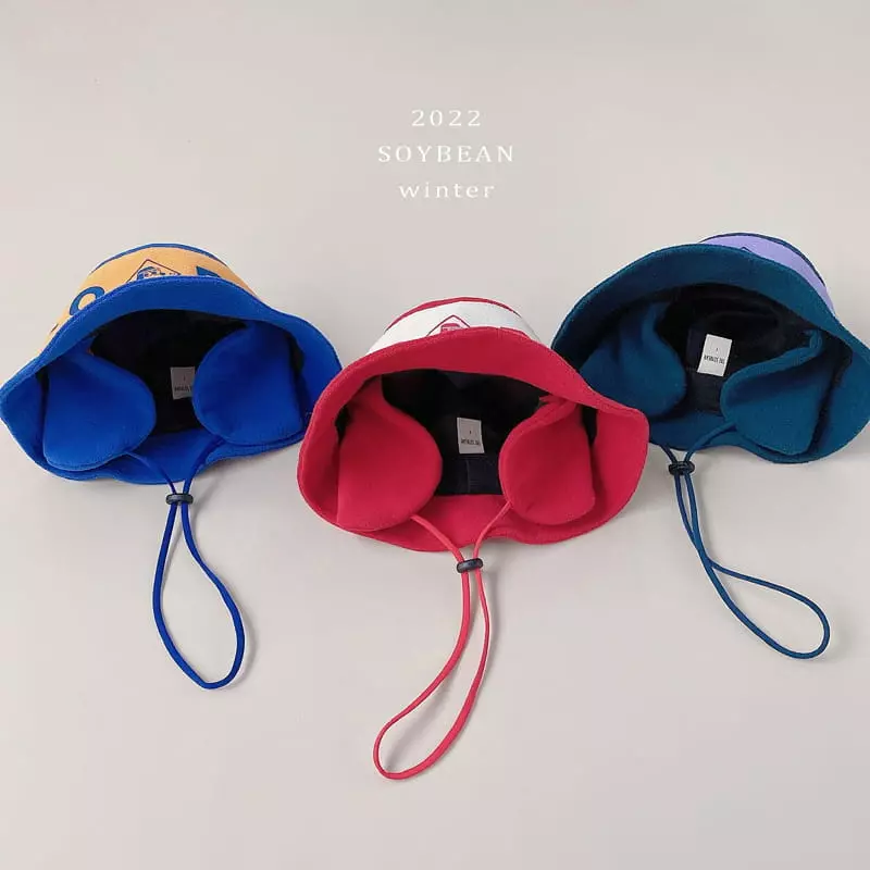 Soybean - Korean Children Fashion - #littlefashionista - Color Fleece Bucket Hat