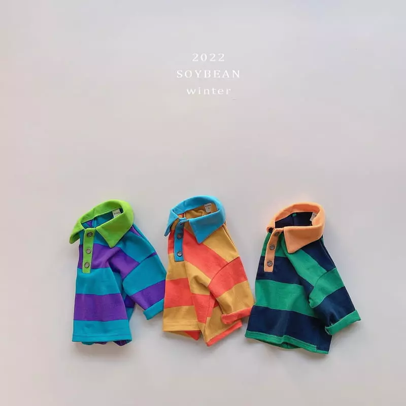 Soybean - Korean Children Fashion - #magicofchildhood - French Color Tee - 8