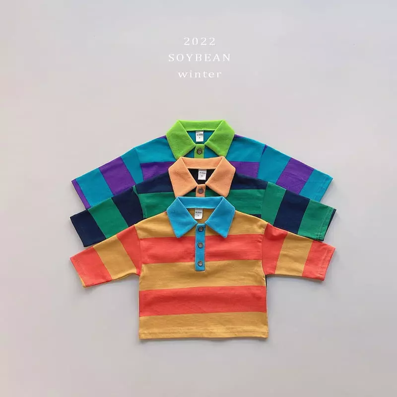 Soybean - Korean Children Fashion - #minifashionista - French Color Tee - 9
