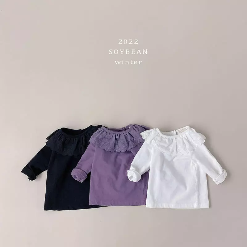 Soybean - Korean Children Fashion - #prettylittlegirls - Fleece Jicki Frill Tee - 9