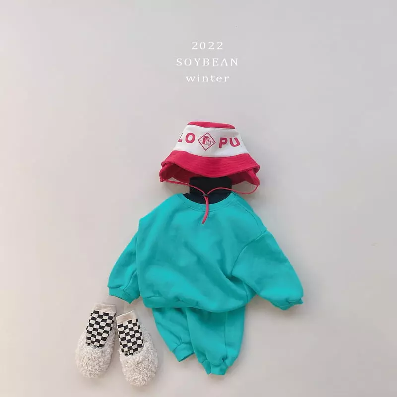 Soybean - Korean Children Fashion - #prettylittlegirls - Fleece Rolly Pop Top Bottom Set - 12