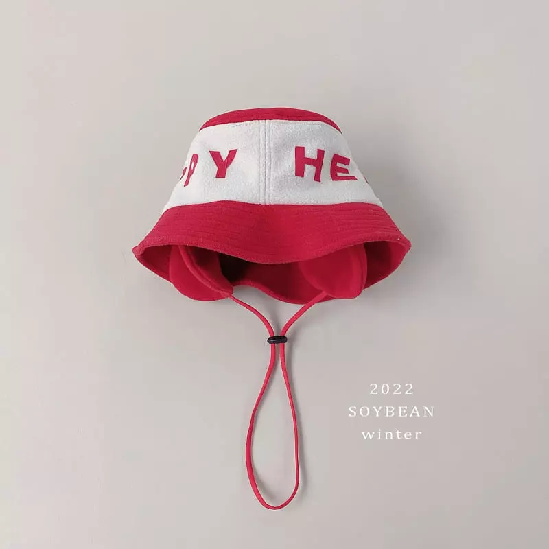 Soybean - Korean Children Fashion - #minifashionista - Color Fleece Bucket Hat - 4
