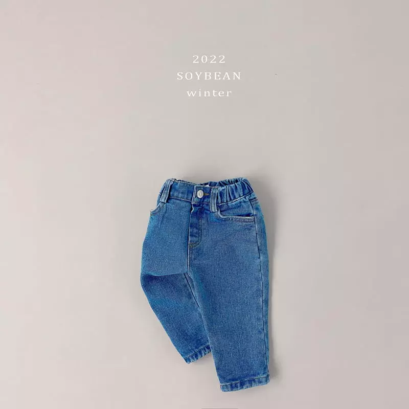 Soybean - Korean Children Fashion - #stylishchildhood - Fleece Standard Jeans - 10