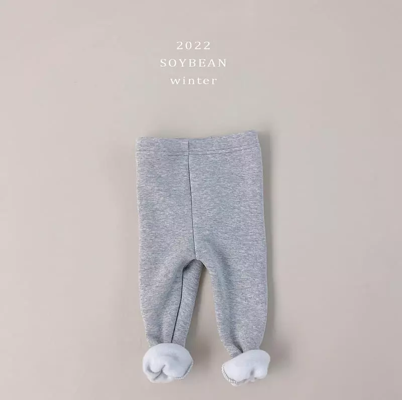 Soybean - Korean Children Fashion - #todddlerfashion - Fleece Daily Leggings - 12