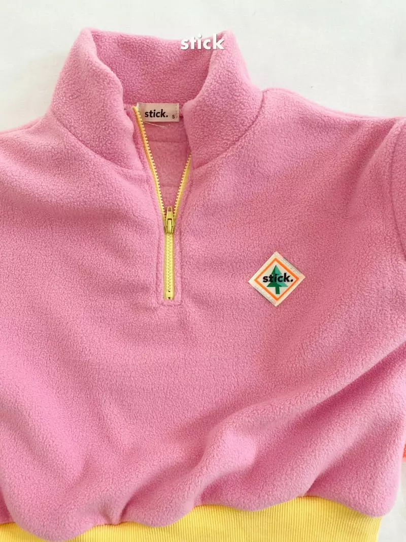 Stick - Korean Children Fashion - #childrensboutique - Puzzle Fleece Half Zip-up - 5